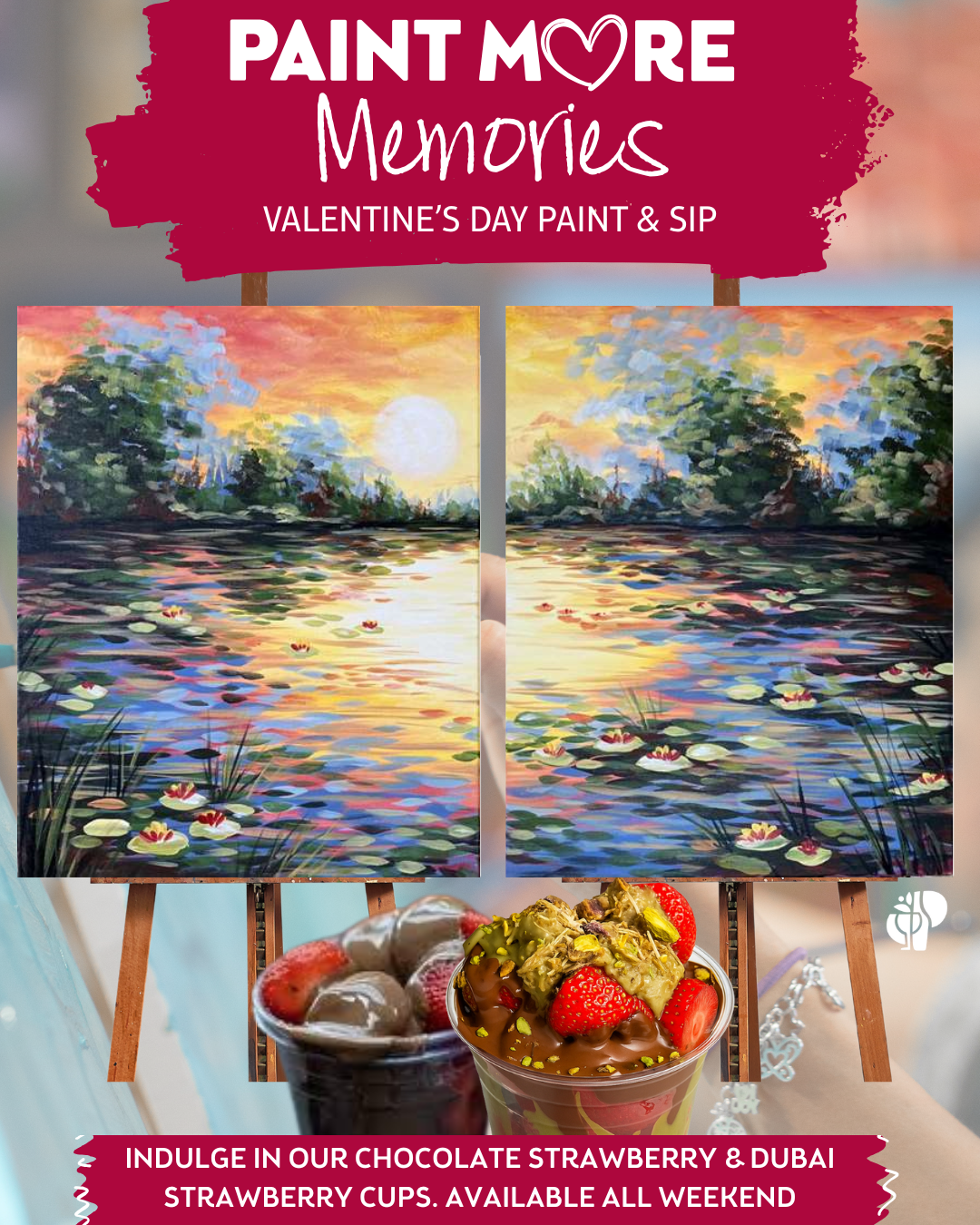 Monet’s Water Lilies at Sunset